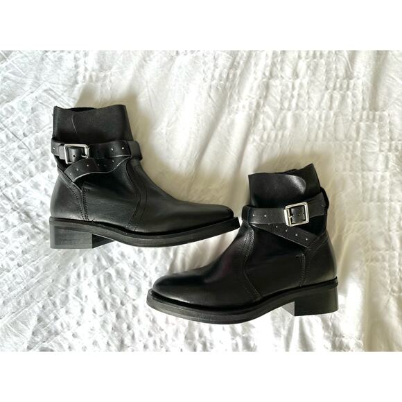 Allsaints Carla Leather Buckle Boot - Picture 12 of 16